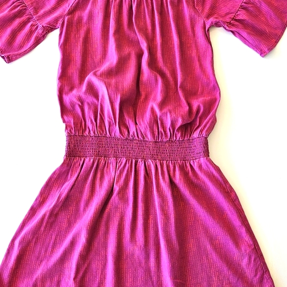 💖 prAna Raspberry Off-the-Shoulder Dress 💖 - Picture 3 of 5